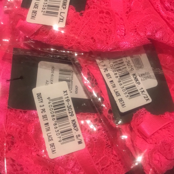 Open Exposed Crotchless Lingerie Set S-2X regular & plus size BRA PANTY GARTER=3 - Picture 5 of 5